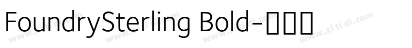 FoundrySterling Bold字体转换